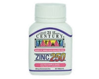 21st Century Zinc 250mg (pack size 60)