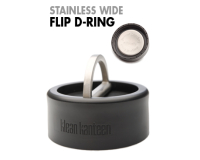 Klean Kanteen Accessories Stainless Wide Flip D-Ring Cap